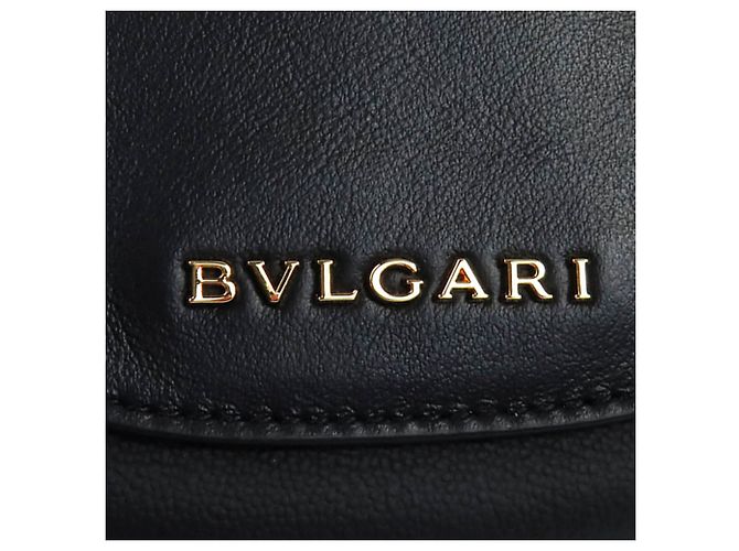Bulgari Bvlgari Serpenti Ellipse Satchel aus Leder, Schwarz, Medium - Ansicht 8
