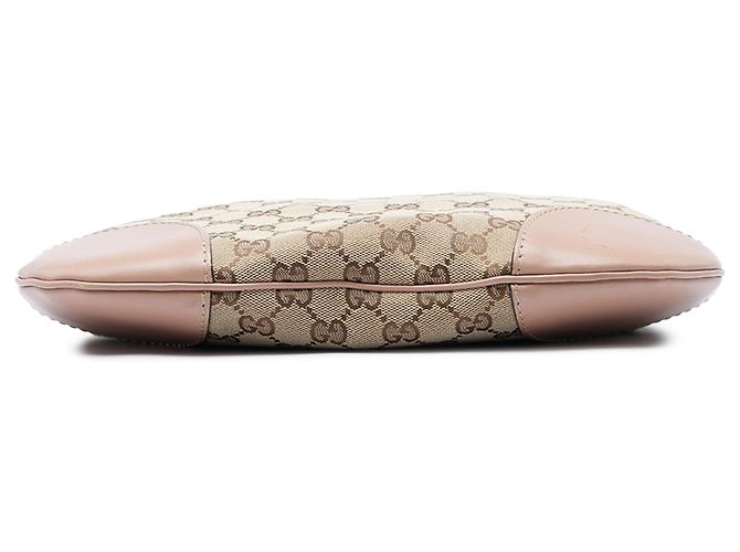 Borsa a tracolla Gucci Mayfair in tela GG beige - vista 3