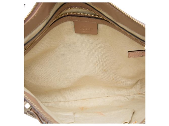 Borsa a tracolla Gucci Mayfair in tela GG beige - vista 4