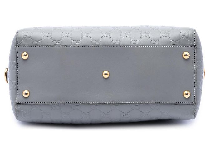 Borsa Boston Gucci Guccissima Grigia Marrone - vista 3