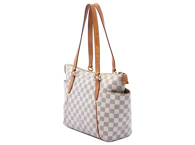 Louis Vuitton White Damier Azur Totally PM Bianco - vista 2