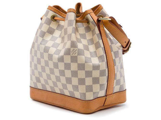 Louis Vuitton White Damier Azur Noe BB Bianco - vista 2