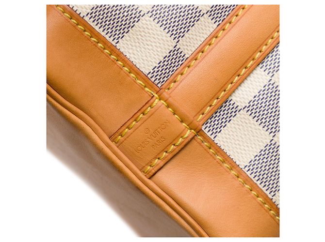 Louis Vuitton White Damier Azur Noe BB Bianco - vista 5