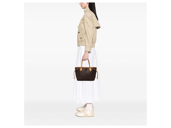 Louis Vuitton Brown Monogram Neverfull PM Marrone - vista 7