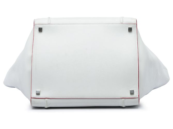 Céline Celine Phantom Luggage Shopper aus Leder weiß Medium - Ansicht 3