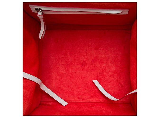 Céline Celine Phantom Luggage Shopper aus Leder weiß Medium - Ansicht 4