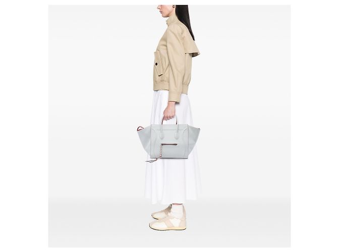 Céline Celine Phantom Luggage Shopper aus Leder weiß Medium - Ansicht 5