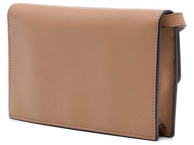Cartera con cadena Gucci de piel de becerro beige con G entrelazadas - vista 2