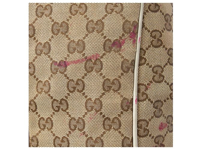 Borsa a tracolla Gucci Sukey in tela GG beige - vista 6