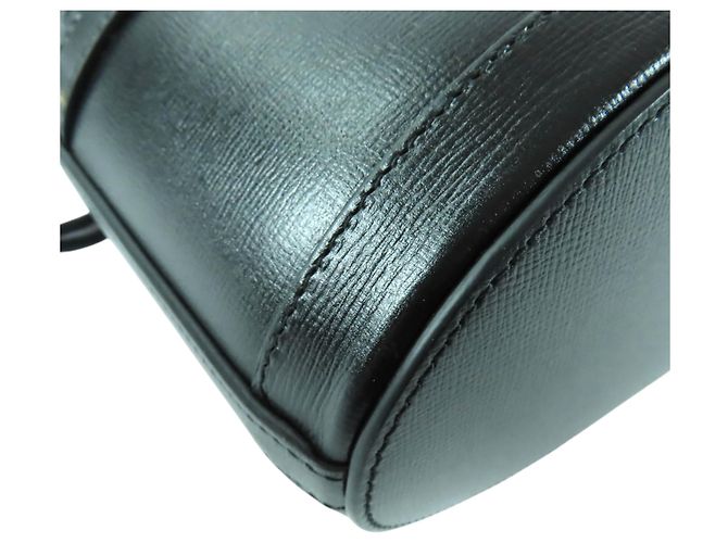 Borsa a secchiello Gucci Horsebit 1955 in pelle di vitello nera Nero - vista 11