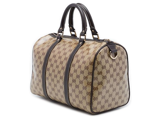 Borsa Boston Gucci Beige Medium GG Crystal Joy - vista 2