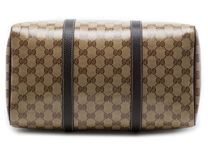 Borsa Boston Gucci Beige Medium GG Crystal Joy - vista 3