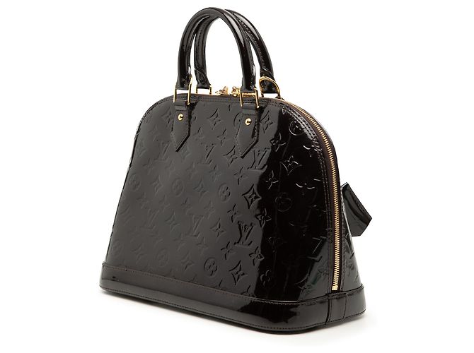 Louis Vuitton Purple Monogram Vernis Alma PM Porpora - vista 2