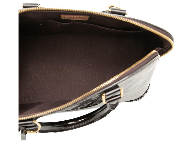 Louis Vuitton Purple Monogram Vernis Alma PM Porpora - vista 4