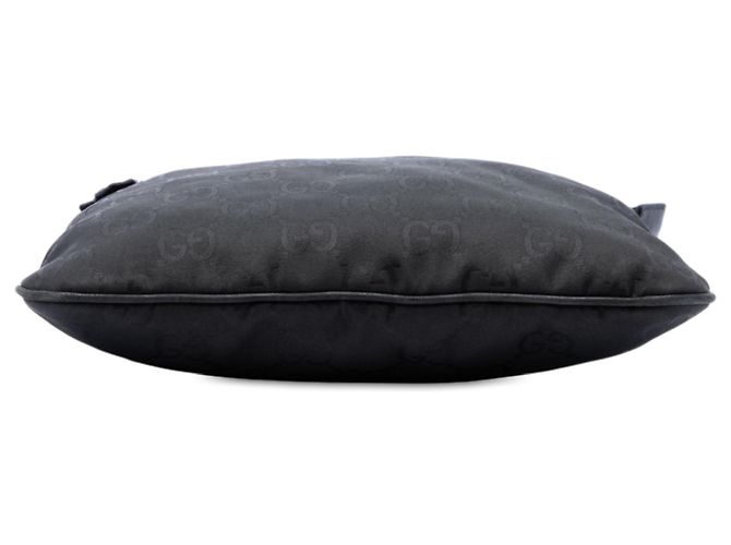 Borsa a tracolla Gucci in nylon GG nero - vista 3