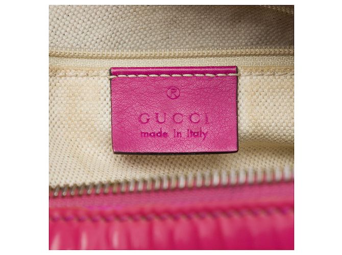 Borsa Boston Gucci Beige Limited Edition Small Multicolor GG Supreme Viola scuro - vista 5