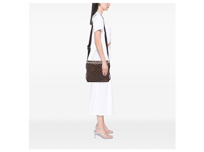 Louis Vuitton Brown Damier Ebene Naviglio Castaño - vista 5
