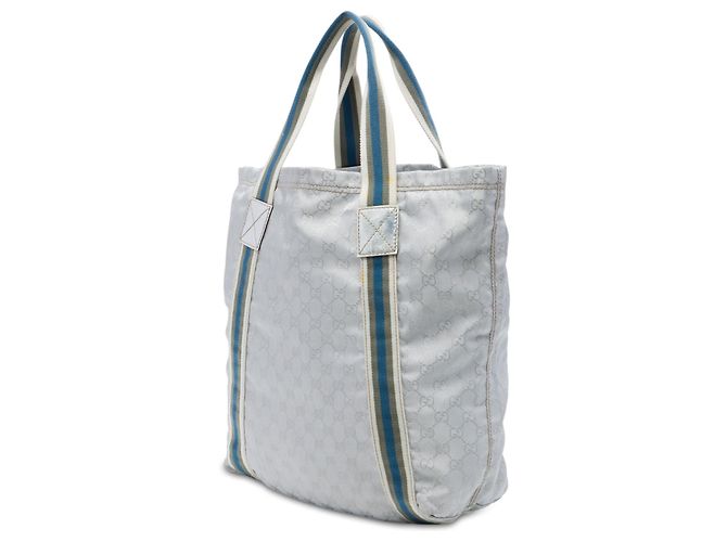 Gucci GG Canvas Web Tote in Grau Braun - Ansicht 2