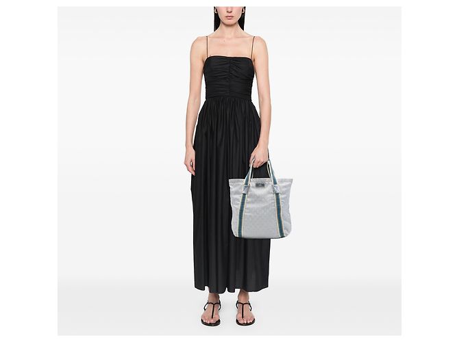 Gucci GG Canvas Web Tote in Grau Braun - Ansicht 6