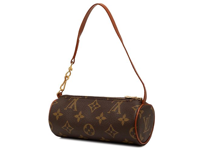 Louis Vuitton Brown Monogram Papillon Pochette Marrone - vista 2