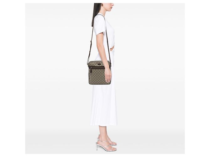 Borsa a tracolla Gucci Beige GG Supreme - vista 6