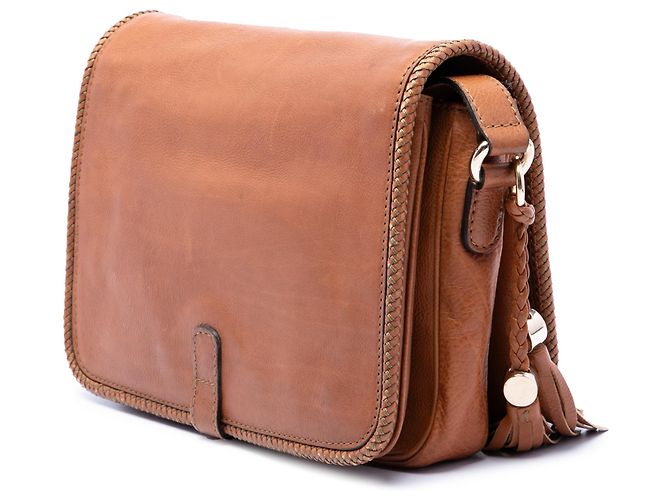 Borsa a tracolla Gucci Marrakech in vitello marrone - vista 2