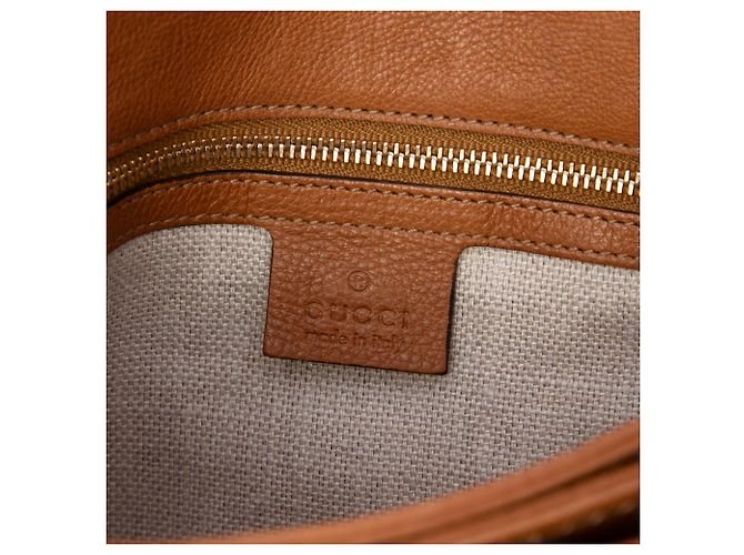 Borsa a tracolla Gucci Marrakech in vitello marrone - vista 5