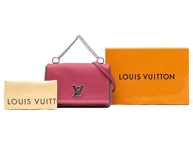 Twist Louis Vuitton Pink Bicolor Leather Lockme II BB - Ansicht 7