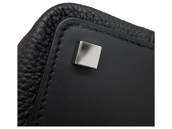 Hermès Black Togo and Swift Medor Bag - view 10