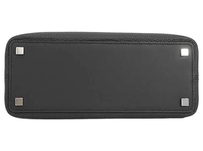 Hermès Black Togo and Swift Medor Bag - view 3