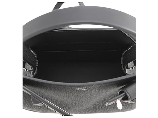 Hermès Black Togo and Swift Medor Bag - view 4