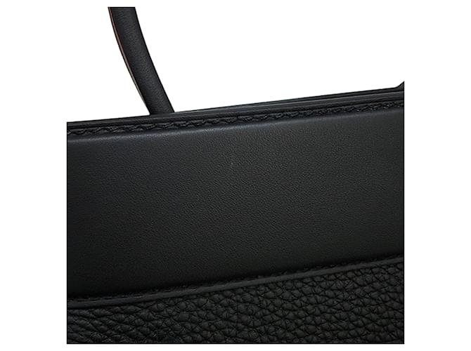Hermès Black Togo and Swift Medor Bag - view 6