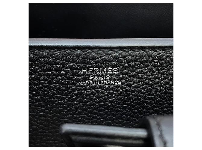 Hermès Black Togo and Swift Medor Bag - view 7