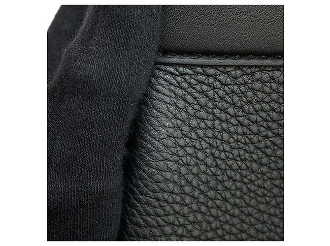 Hermès Black Togo and Swift Medor Bag - view 8