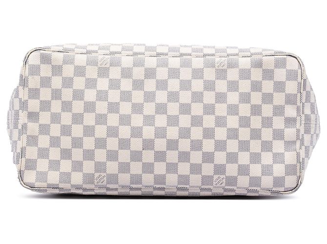 Louis Vuitton White Damier Azur Neverfull GM Bianco - vista 3