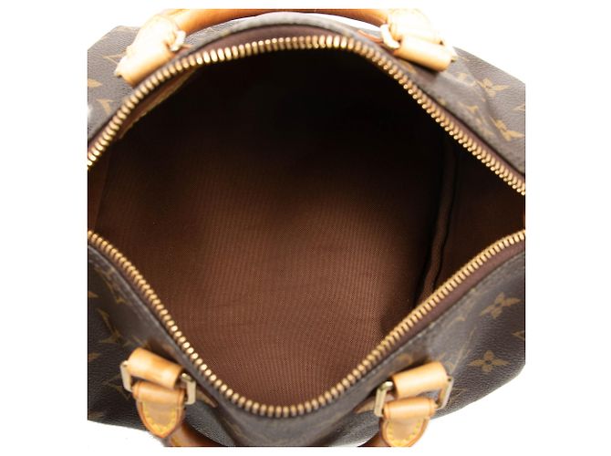 Louis Vuitton Brown Monogram Speedy 25 Marrone - vista 4