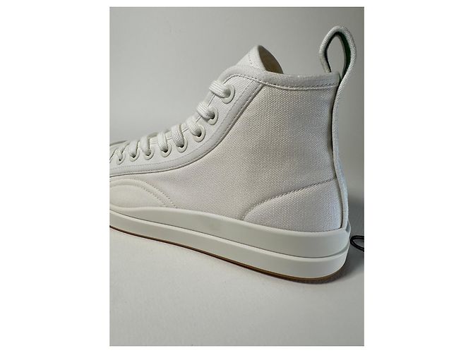 Bottega Veneta Vulcan High-Top Sneaker weiß Canvas - Ansicht 11