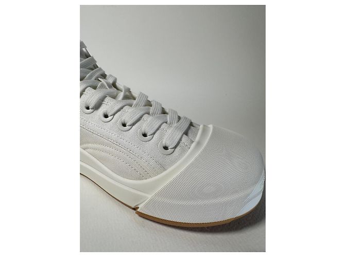 Bottega Veneta Vulcan High-Top Sneaker weiß Canvas - Ansicht 12