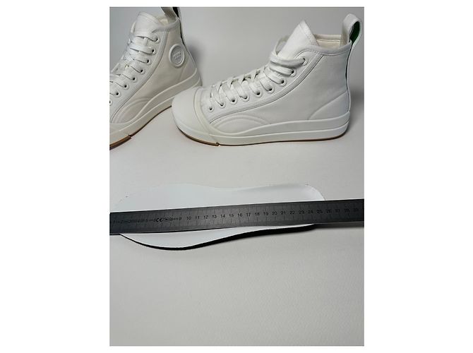 Bottega Veneta Vulcan High-Top Sneaker weiß Canvas - Ansicht 15