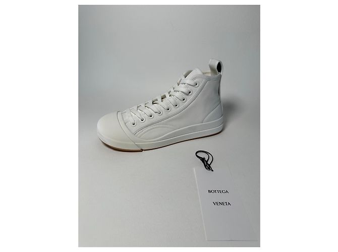 Bottega Veneta Vulcan High-Top Sneaker weiß Canvas - Ansicht 8