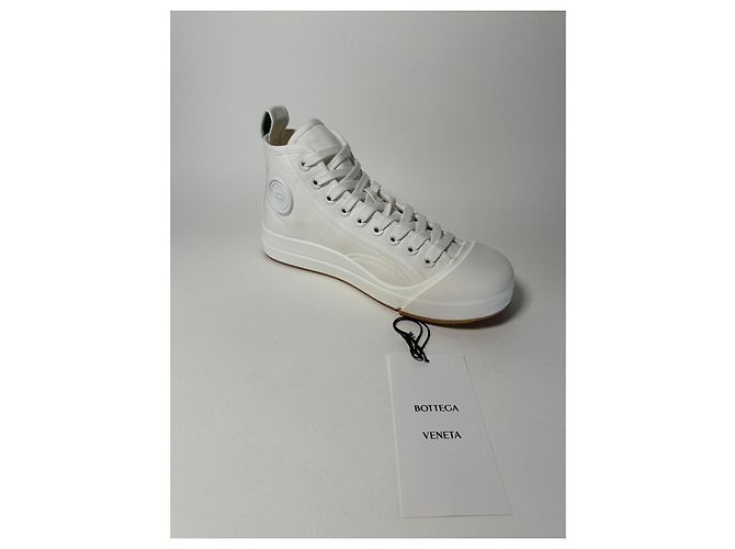 Bottega Veneta Vulcan High-Top Sneaker weiß Canvas - Ansicht 9