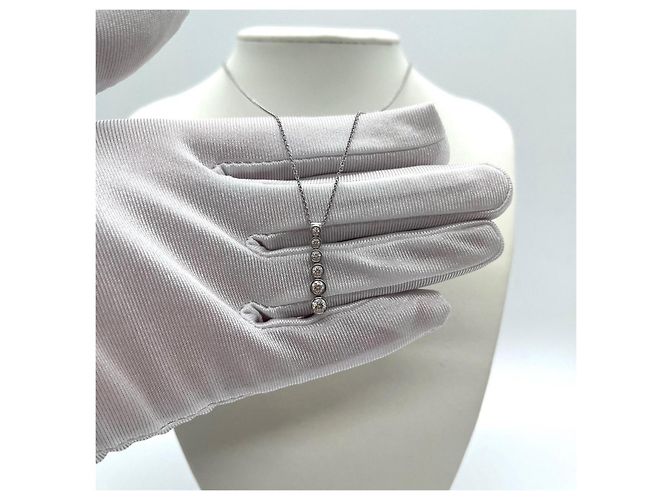 Collana Tiffany & Co. Diamond Six-Ring in platino Argento - vista 2