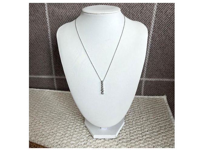 Collana Tiffany & Co. Diamond Six-Ring in platino Argento - vista 4