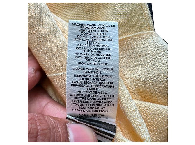 Joseph Strickpullover mit kurzen Ärmeln aus cremefarbener Baumwolle Weiß Roh - Ansicht 6