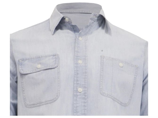 Polo Ralph Lauren Button-Down Denim-Hemd aus hellblauer Baumwolle - Ansicht 2