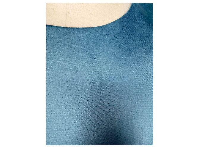 Blusa a maniche corte Chloé in seta blu Blu chiaro - vista 13
