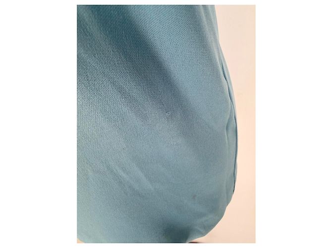 Blusa a maniche corte Chloé in seta blu Blu chiaro - vista 14
