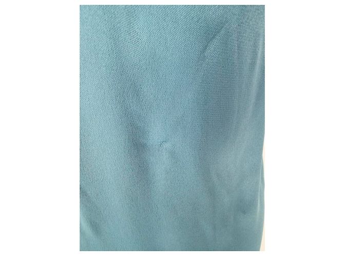 Blusa a maniche corte Chloé in seta blu Blu chiaro - vista 17