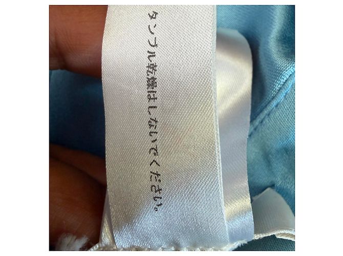 Blusa a maniche corte Chloé in seta blu Blu chiaro - vista 8