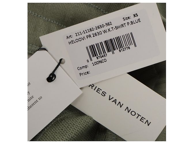 Pantalones Jogger con cordón Dries Van Noten en algodón Olive Verde Verde oliva - vista 6